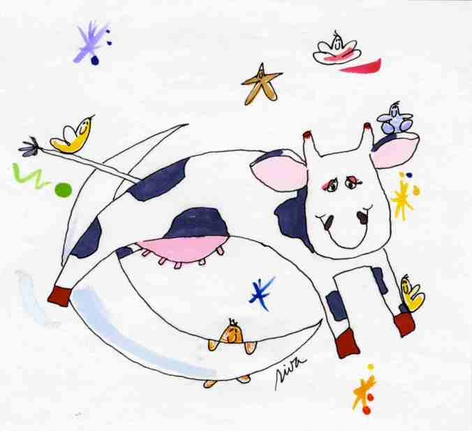 Cow jumped over the moon