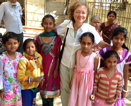 Visiting instructor at the Jnana Sanjeevini Medical Center, Bangalore, India. These girls have Type 1 diabetes.
